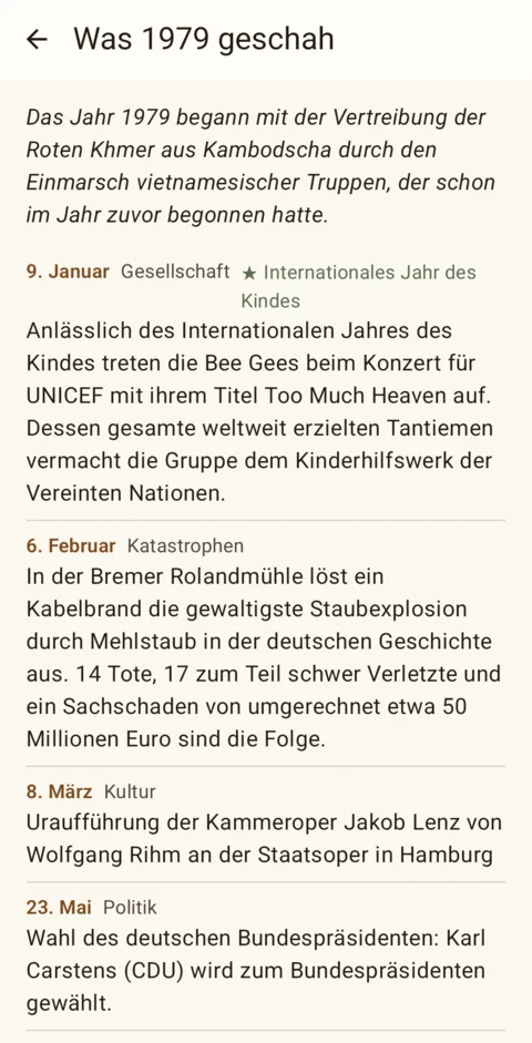 Was 1979 geschah